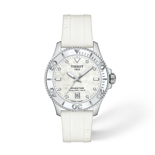 Reloj Tissot Seastar 1000 Blanco con Diamantes